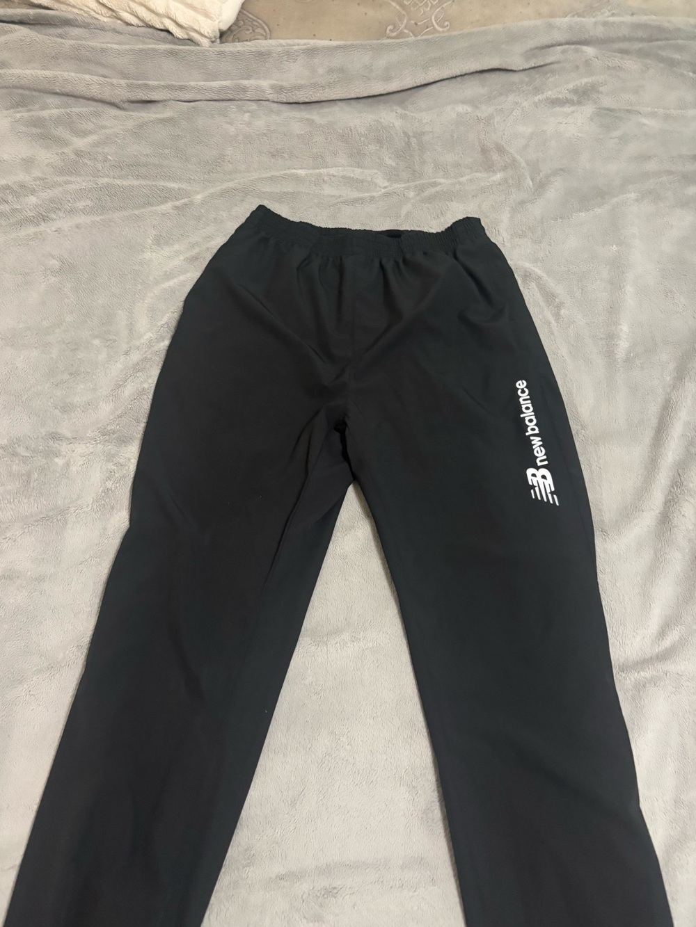 New Balance Black Men's Jogger Track Pants with White Logo
